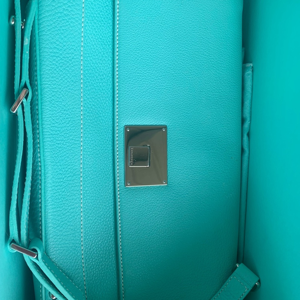 Tiffany & Co. Turquoise Leather Women's Bag - Picture 5 of 8